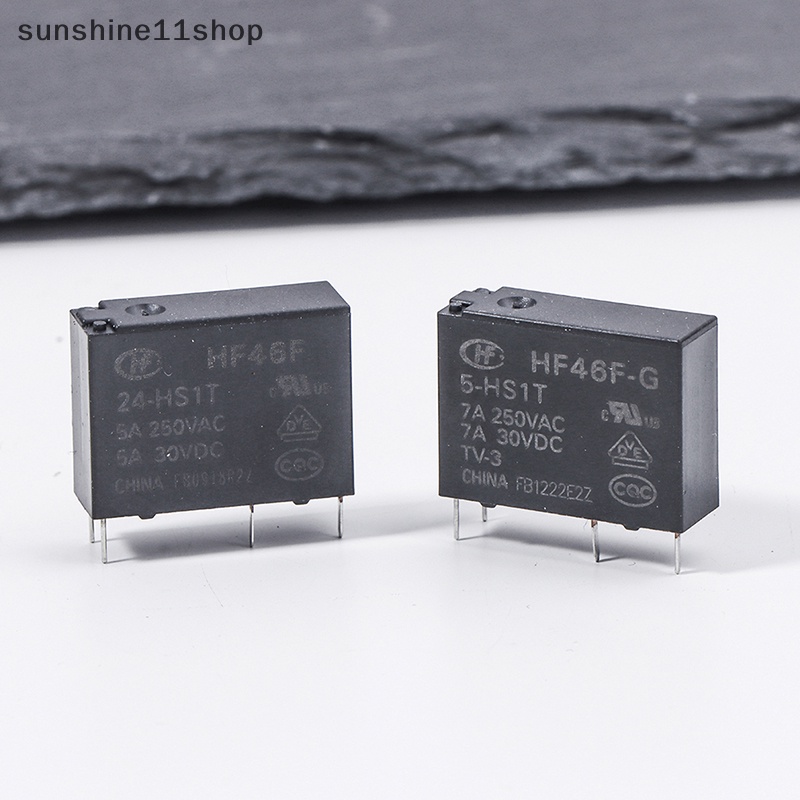 Sho HF46F -G-5/12 /24 -HS1 -HS1T 7A 5A 4Pin 250VAC 30VDC DC5V 12V 24V Relay HF46F-1 N