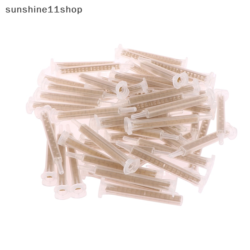 Sho 50pcs Mixer Statis Epoxy AB Lem Mixing Nozzle 83mm Mixing Tube Untuk PFM6-16 N