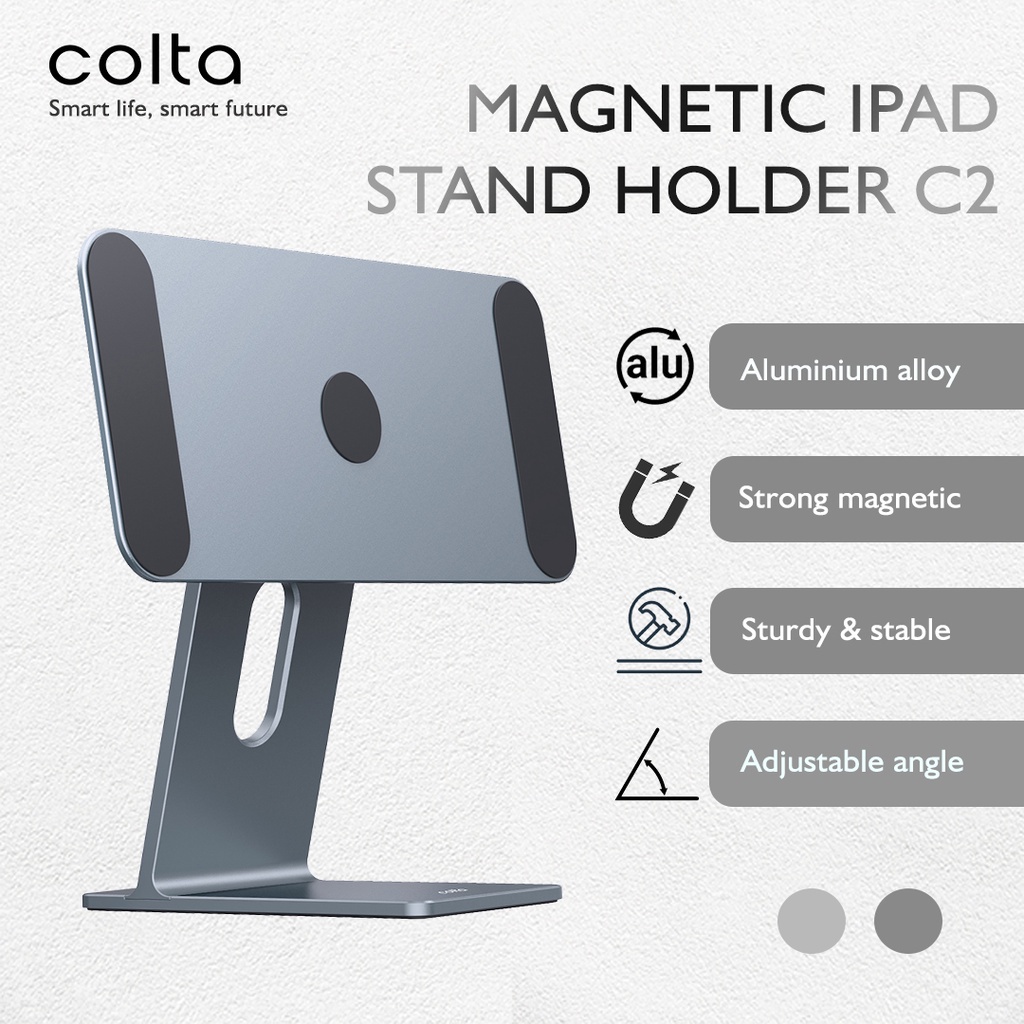 Colta C2 Magnetic Ipad Air Pro Stand Holder Aluminium Alloy Dudukan