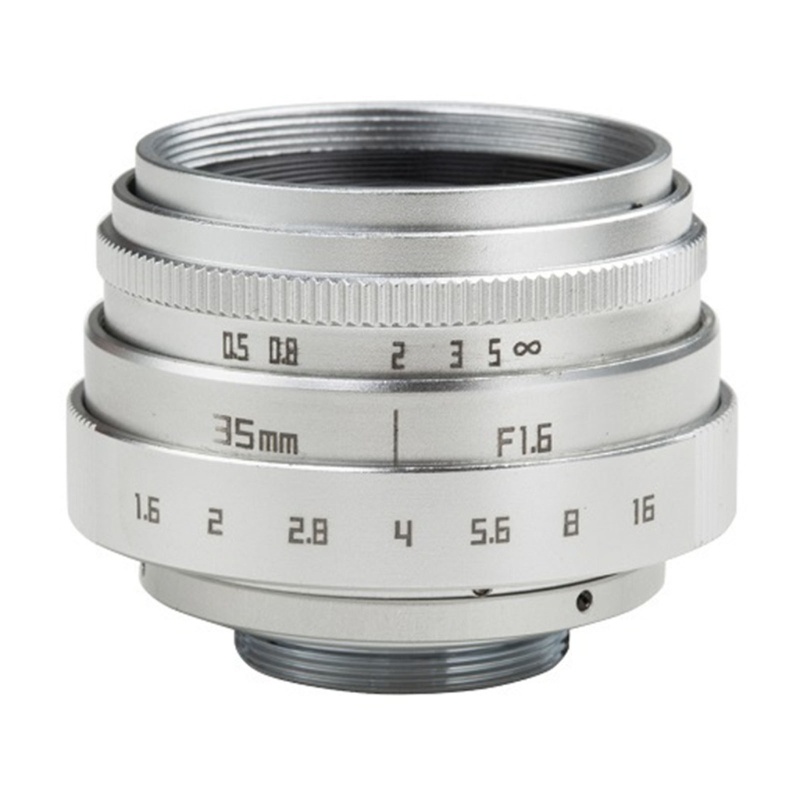 Gro 35mm F1 6kamera Manual Dudukan Lensa Prime Portrait Untuk Kamera M4 3mount