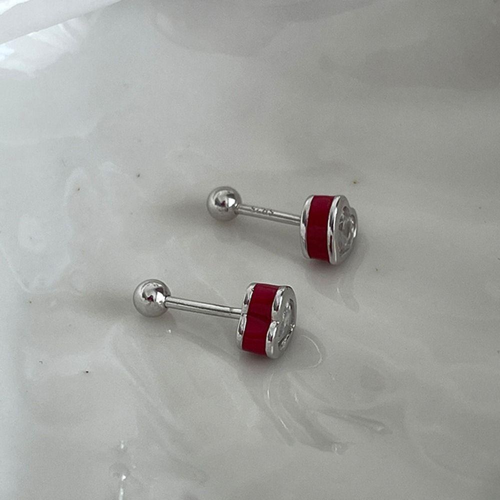 Mxbeauty Anting Wanita Serbaguna Chic Desain Niche Fashion Perhiasan Berlian Imitasi Tembaga Sederhana Gaya Korea Earrings