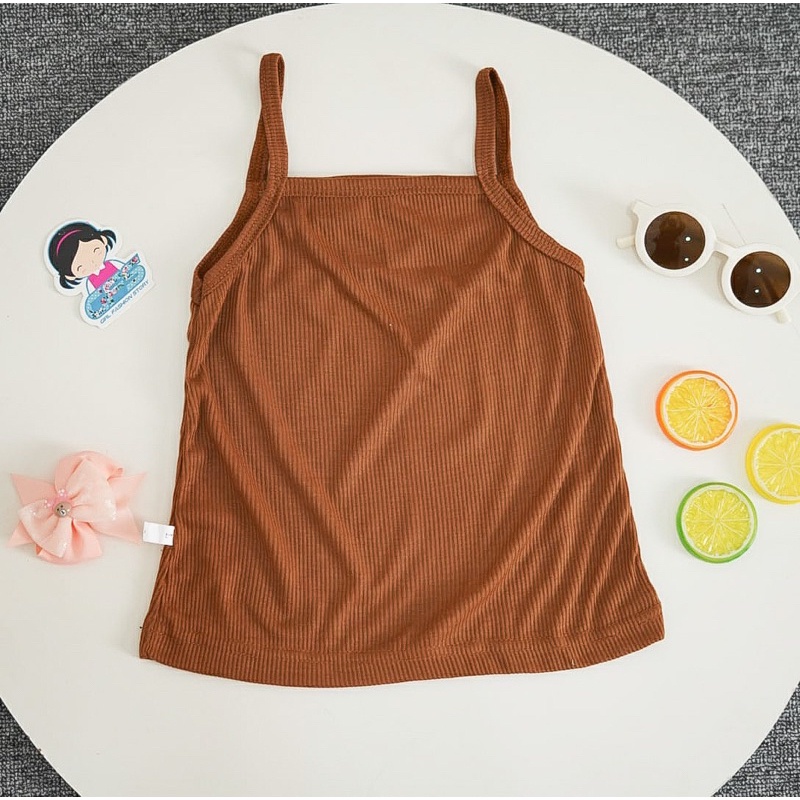 BEFAST - ZFS PAKAIAN ANAK EZA / TANKTOP RIB ANAK / Atasan Anak-Anak Tanpa Lengan / Tanktop Anak Perempuan Bahan RIB / Fashion Anak-Anak Santai / Tanktop Polos Bahan Adem / Terlaris / Termurah