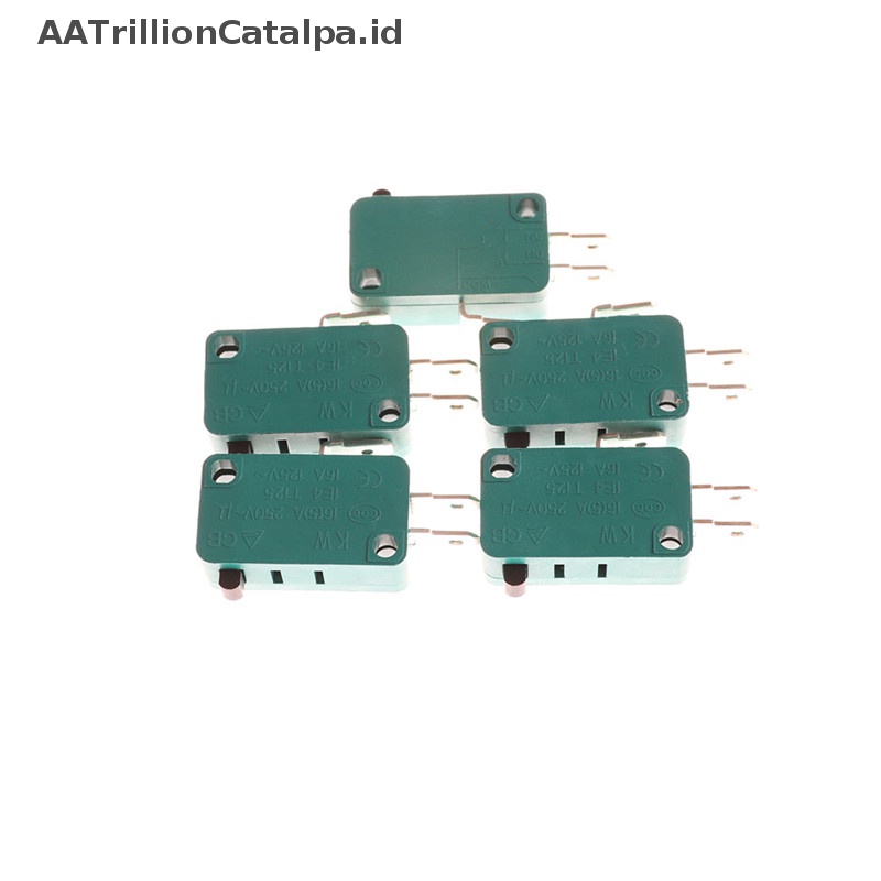 Aatrillioncatalpa 5Pcs Saklar Batas Buka Tutup Normal KW7-0 15A 16A Micro Switch ID