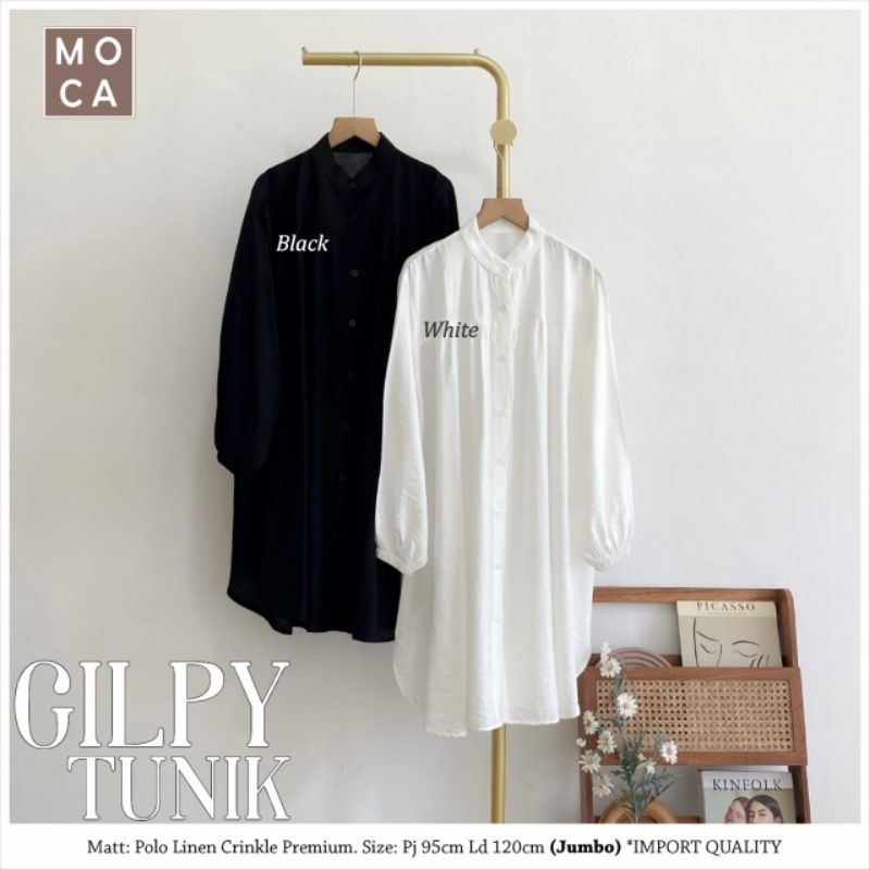 GILPY TUNIK ORI MOCA | Ld120 Twill Cotton Rayon Premium