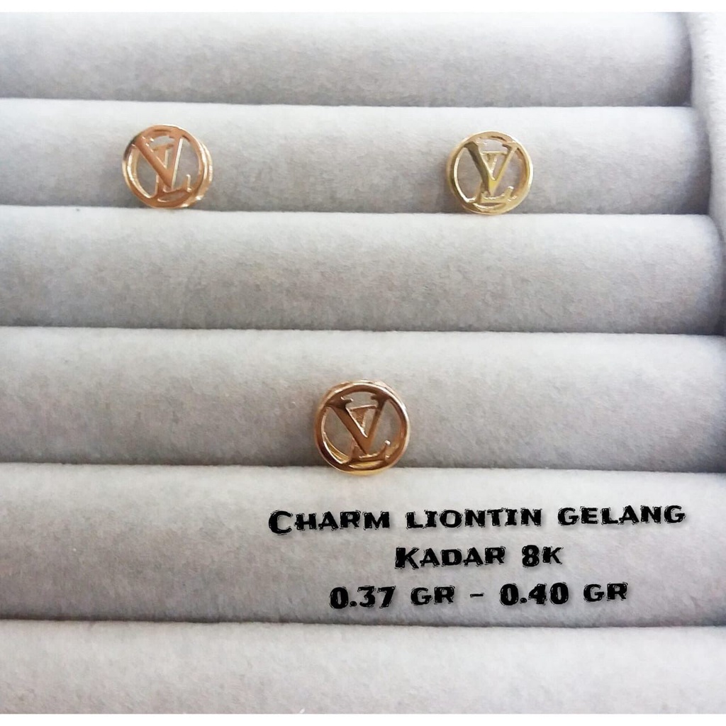 Gelang charm liontin emas ringan kadar 375 fashion