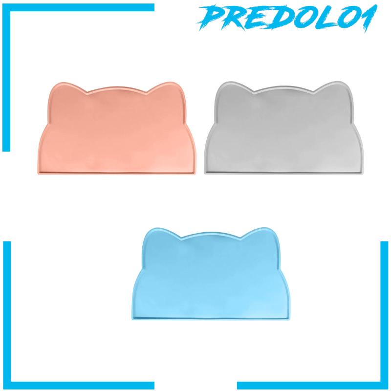 [Predolo1] Alas Makan Anjing Kucing Mudah Bersih Lipat Silicone Waterproof Alas Makanan Kucing Anjing