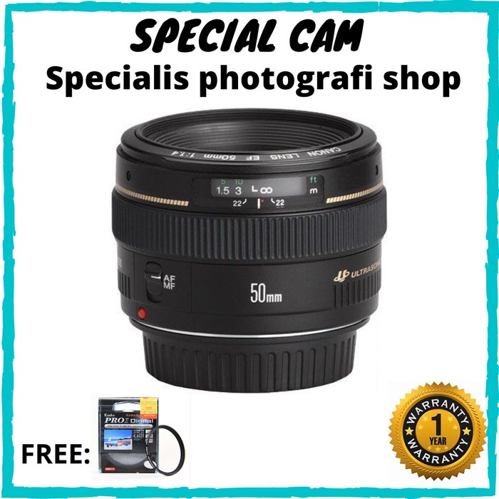 CANON EF 50MM F1.4 USM / LENSA ULTRASONIC CANON EF 50MM F1.4 USM