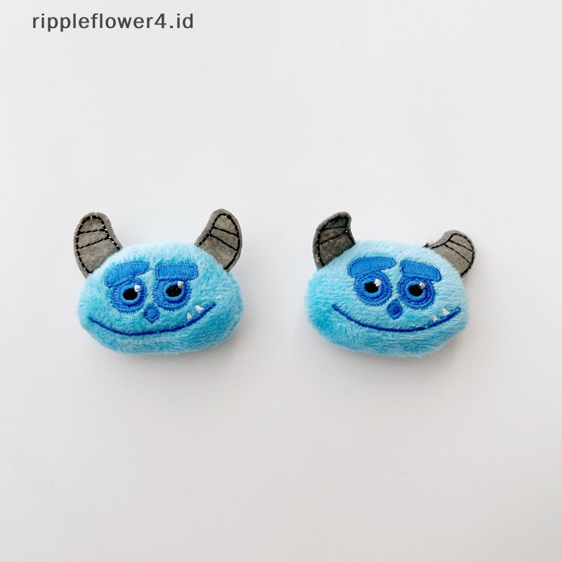 {rippleflower4.id} Bros Monster Bulu Biru Bermata Satu Strawberry Beruang Lencana Pin Bros Mewah Bros Lembut Kawaii Mewah Pin Bros Untuk Ransel Mantel Bros Aksesoris Dekorasi~