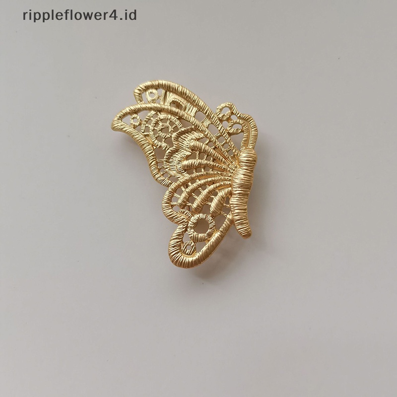 {rippleflower4.id} Bros Kupu-Kupu Temperamen Vintage Untuk Wanita Imitasi Bordir Korsase Dekorasi Pin Pakaian Lencana Aksesoris Perhiasan~