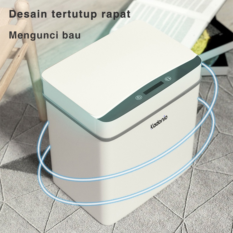 KADONIO Tempat Sampah Otomatis Sensor Infrared Kapasitas Besar KC-TB02