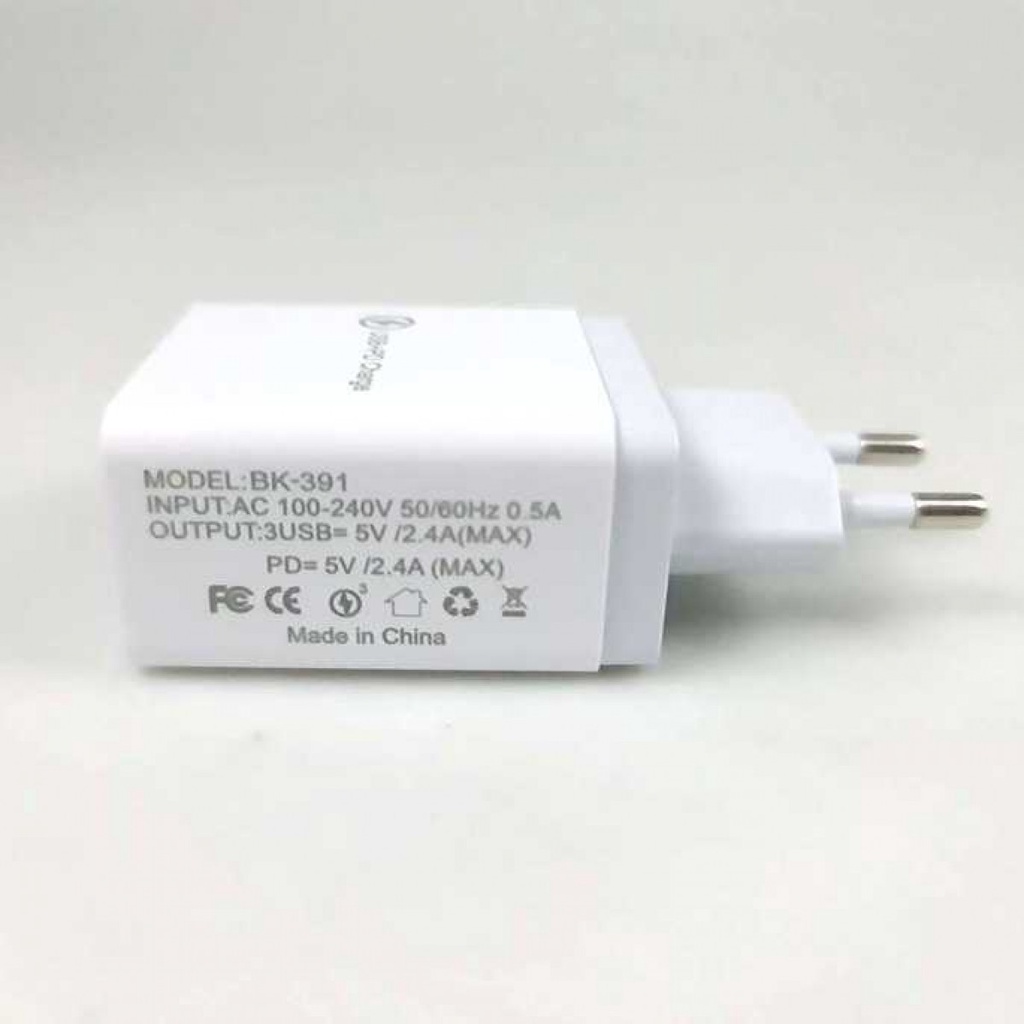 Adaptor Charger USB Quick Charge QC3.0 3 USB  1 USB Type C 2.4A