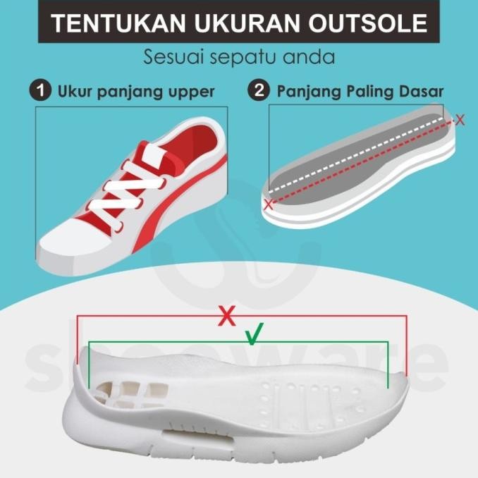 outsole sepatu outsol running ringan triline wave sol