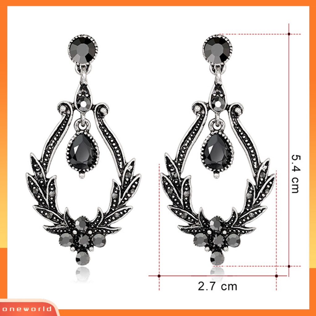 [WOD] 1pasang Anting Menjuntai Elegan Berongga Keluar Tahan Aus Dekorasi Telinga Anting Stud Mewah Untuk Perjamuan