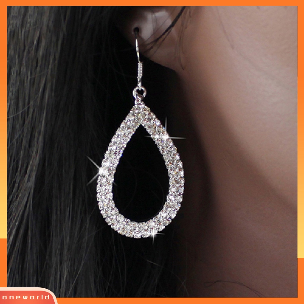 [WOD] Hoop Earring Hias Nyaman Indah Tear Drop Earrings Untuk Festival