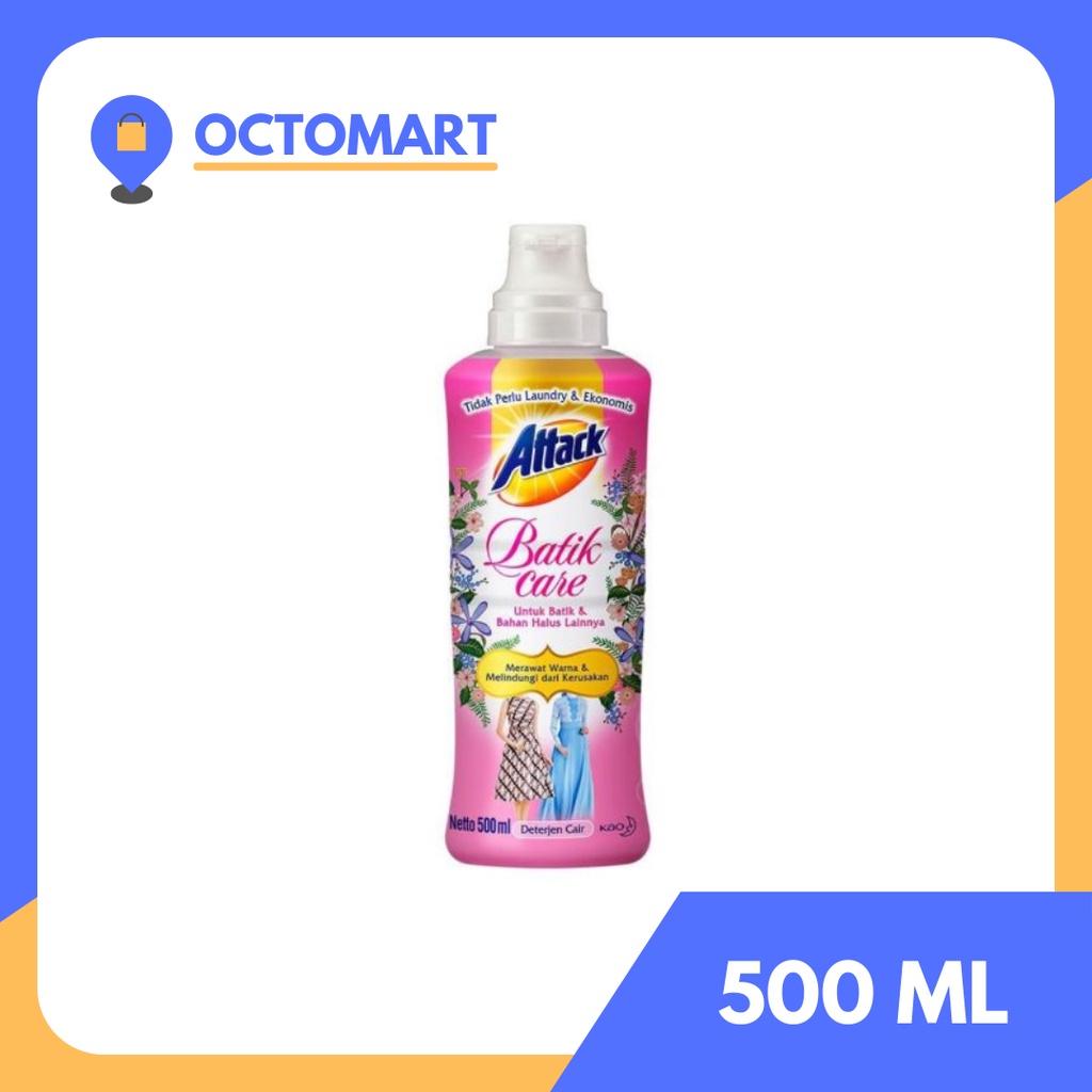 ATTACK Batik Care Bottle 500ML Deterjen Cair Botol 500 ML