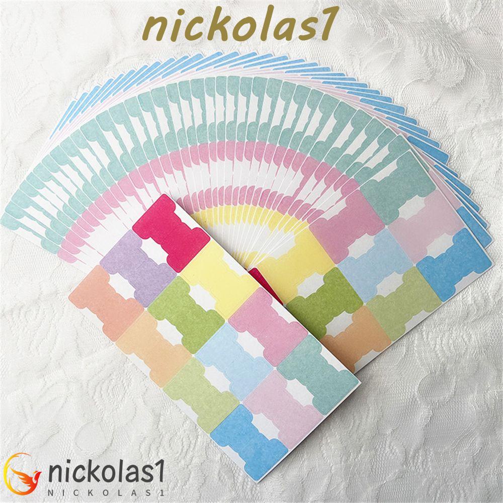 Nickolas1 Index Label Stiker 120pcs Multicolor File Tabs Notebook Alat Tulis Kantor Planner Self-adhesive Kertas Tabs