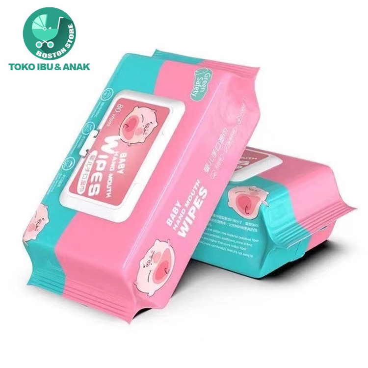 Bostonstore Tissue basah bayi / Baby Wipes Ganti popok / 80 lembar per bungkus