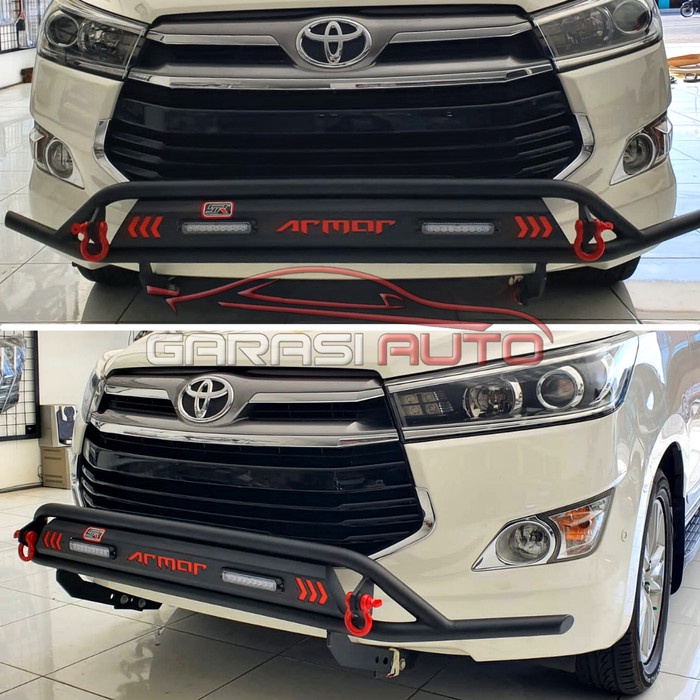 Tanduk Depan All New Innova Reborn Bumper Guard RHINO ARMOR Towing Bar