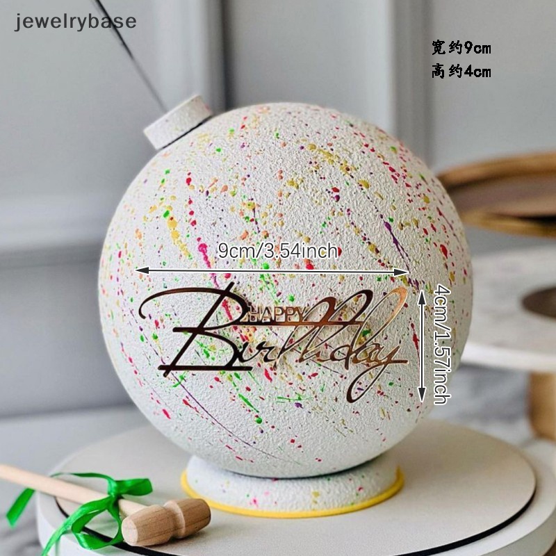 [jewelrybase] 1pc Glitter Hiasan Kue Ulang Tahun Cupcake Topper Cupcake Dessert Decor Supply Butik