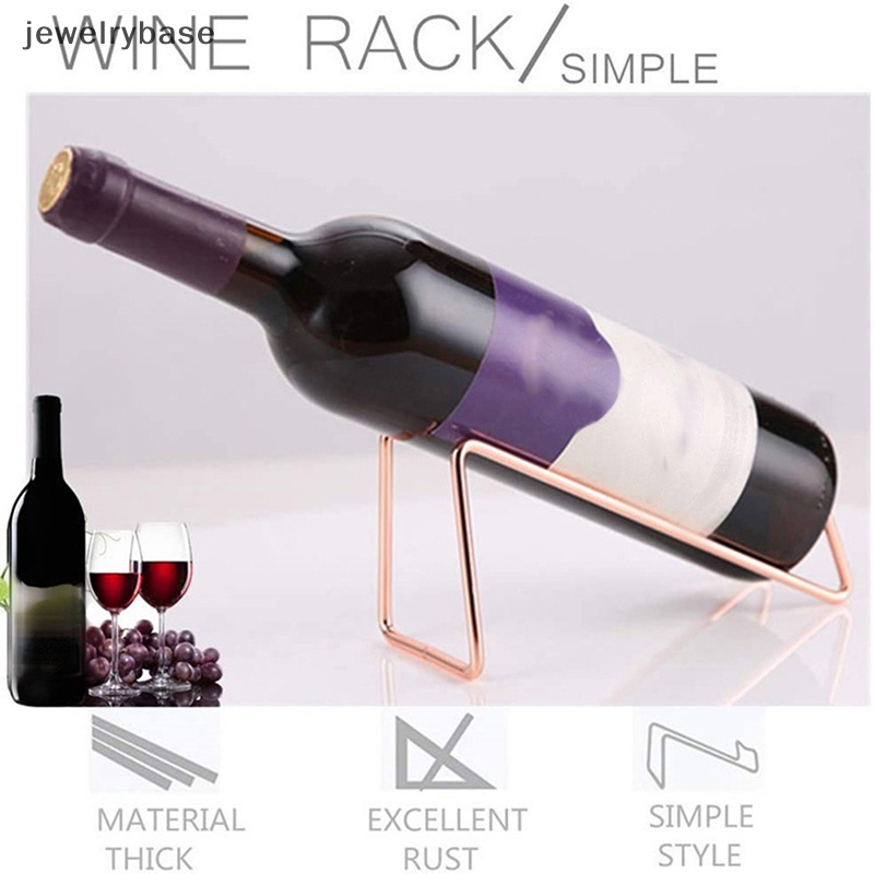 [jewelrybase] Rak Wine Besi Tempel Dinding Tempat Botol Wine Merah Champagne Display Stand Butik