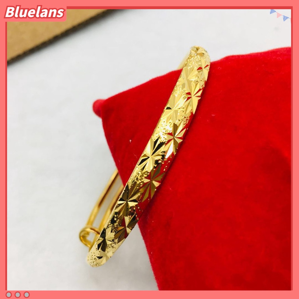 [BLS] Gelang Menebal Adjustable Golden Wanita Bangle Lapis Emas Imitasi Untuk Perjamuan