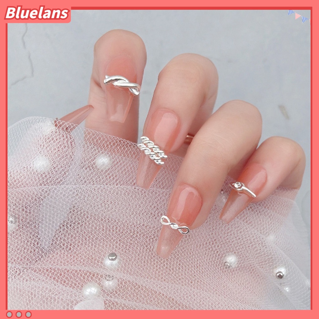 [BLM] 20pcs Dekorasi Kuku Bentuk Indah Tahan Karat Alloy Semua-Guna 3D Kuku Pesona DIY Manicures Desain Perlengkapan Kecantikan
