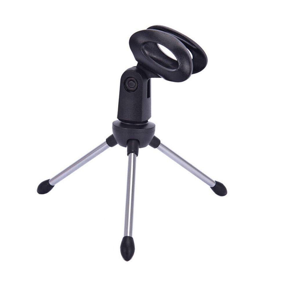 POPULAR Populer Mic Stand ABS Zinc Alloy Desktop Dudukan Meja Tripod Bracket