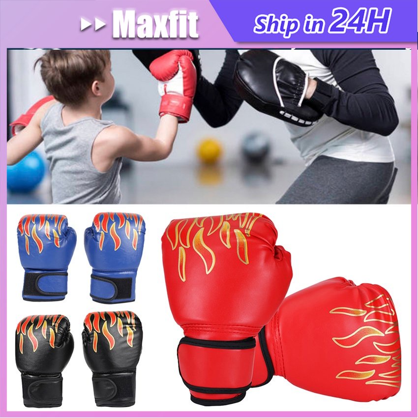 Sarung Tinju Kulit Pu Anak-Anak Dewasa Sarung Tangan Tinju Boxing Boxer Pelindung Tangan