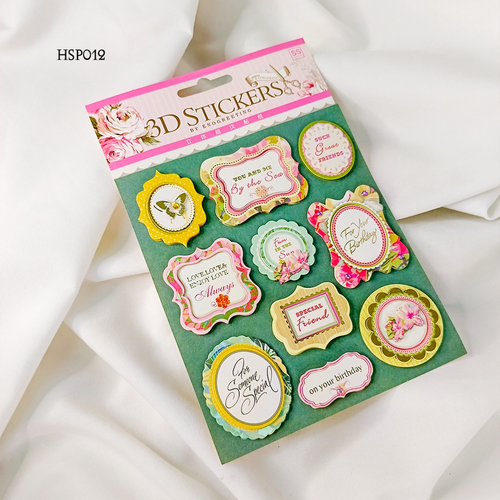 

[LEVENTIS] Animasi 3D Stiker Bentuk for Scrapbook Memo HSP-RA010