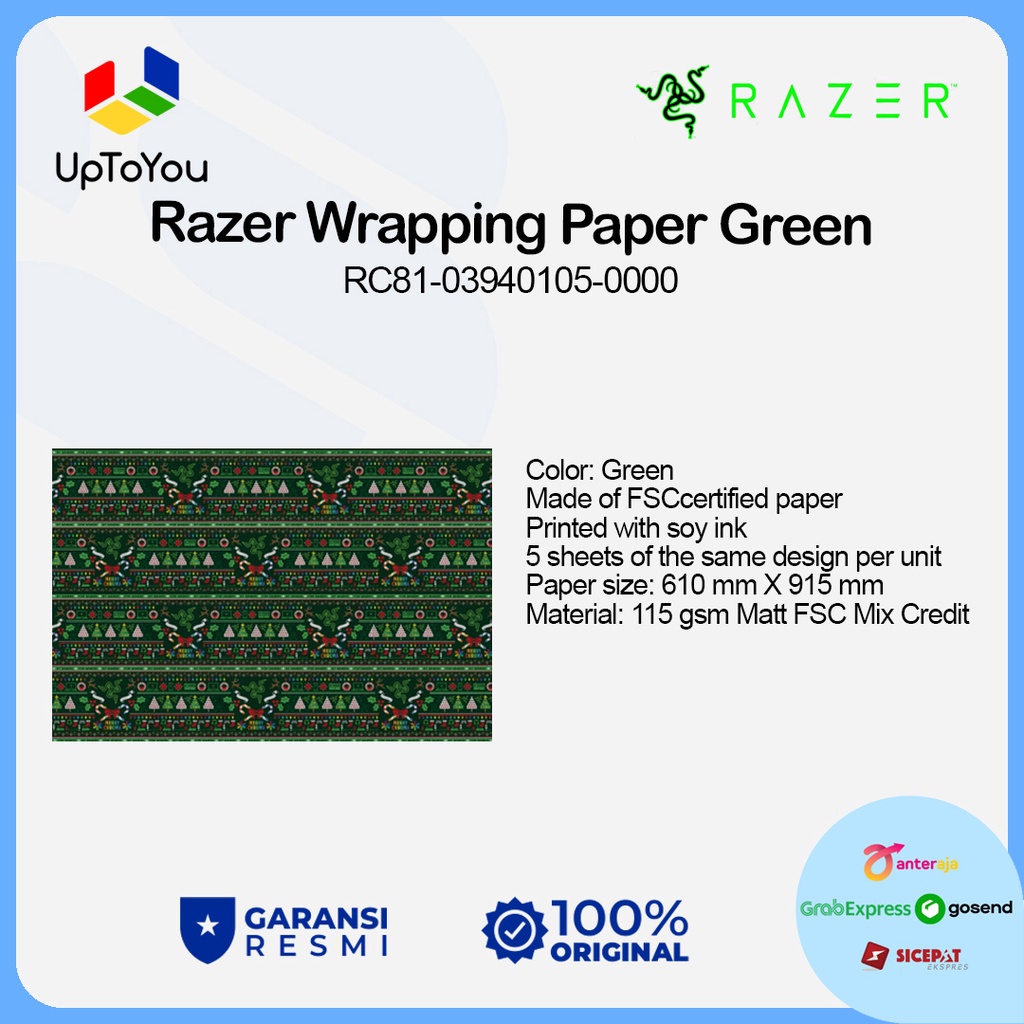 

Razer Acc Wrapping Paper Green