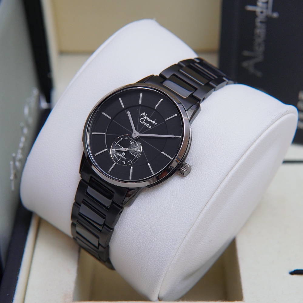 Alexandre Christie Ac 8546  Tangan Wanita Kaca Saphire Original