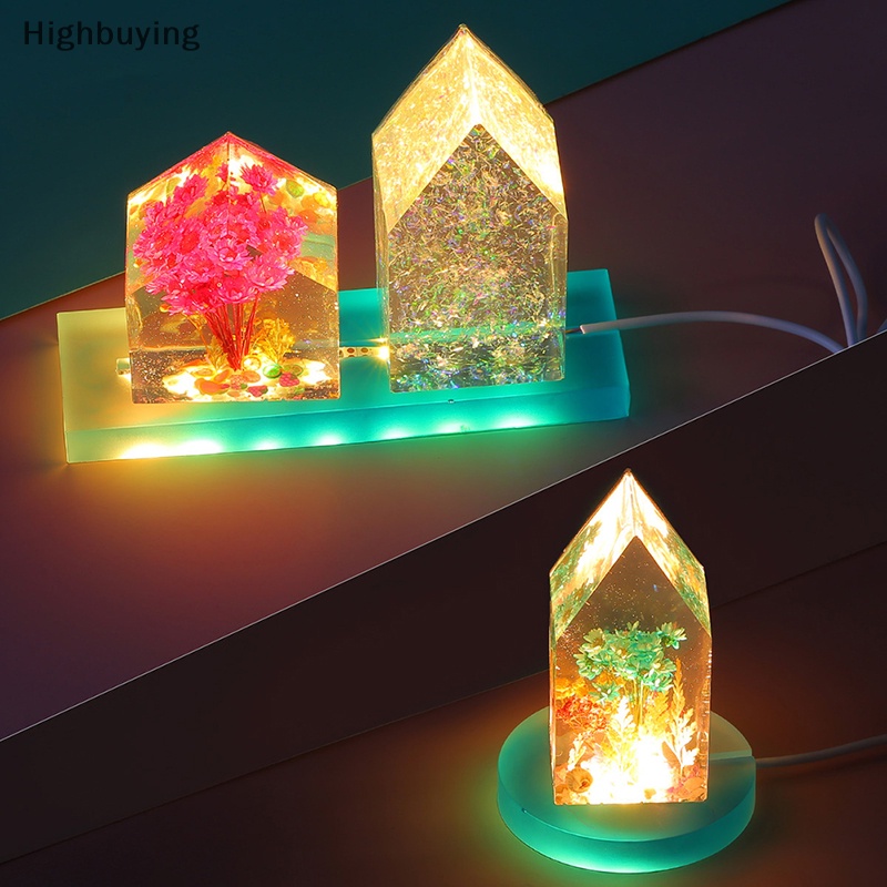 Hbid Inovasi Dan Kesederhanaan Cetakan Silikon Melingkar DIY Rumah Kecil Lampu Malam Led Ornamen Holder Glory