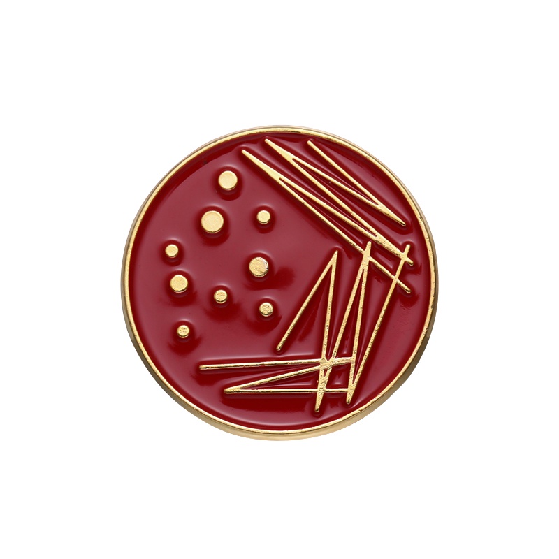 Bros Enamel Piring Petri Alloy Alat Peraga Laboratorium Kimia Lapel Pin Ransel Badge Hadiah Untuk Teman