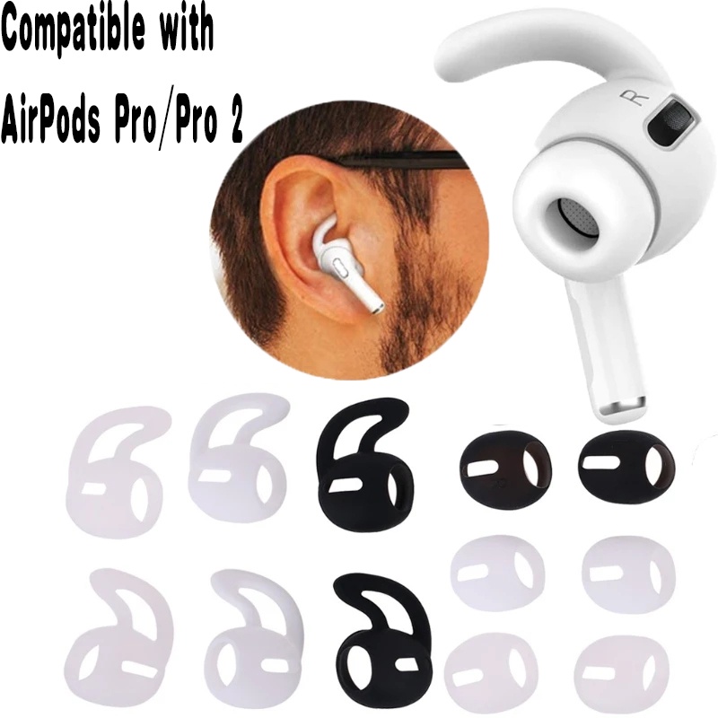 Kait Telinga Anti slip Dan Anti Jatuh Kompatibel Untuk Airpods Pro/Pro2/Kait Telinga Olahraga Silikon Lembut Anti Hilang/Aksesoris Penutup Telinga Headset Bluetooth