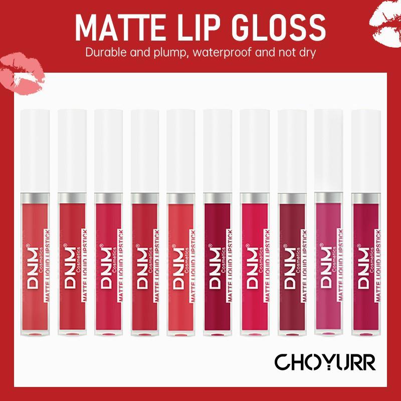 【COD】Matte Lip Gloss Tahan Lama Montok Halus Tahan Air Tahan Air Tahan Keringat Penuh Warna Formula Non-Pengeringan-CH