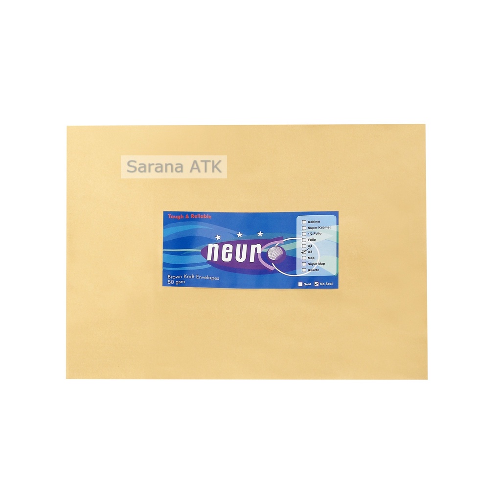 

NEURO AMPLOP COKLAT A3 No Seal - Pack