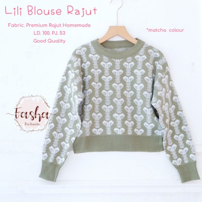 LILI BLOUSE RAJUT ORI FAHSA | Premium Rajut handmade