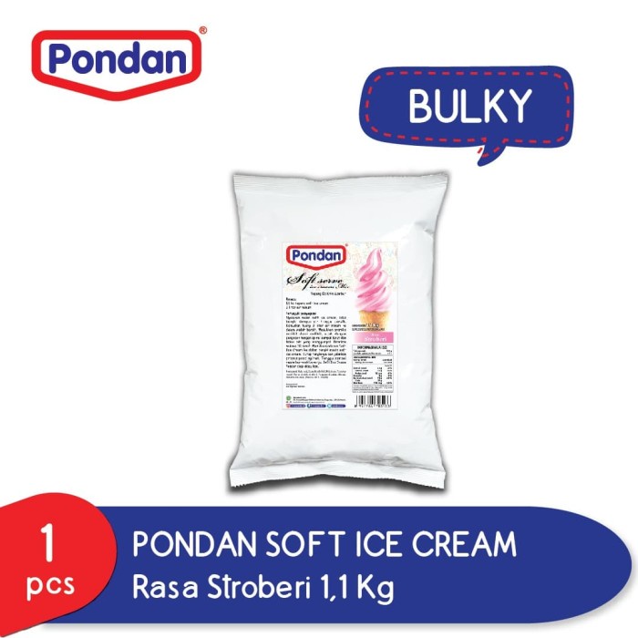 

New Arrival Pondan soft ice cream strawberry