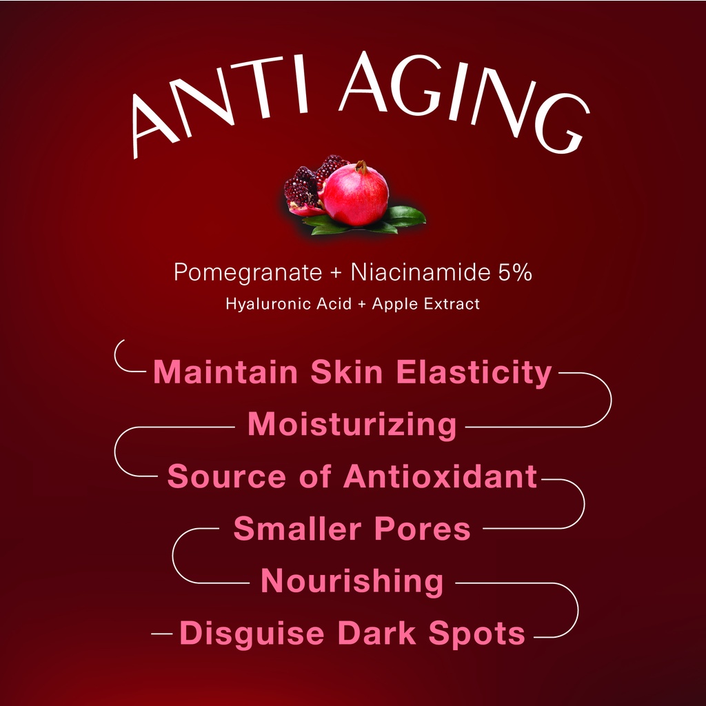 KeLIRSKIN Face Serum Anti Aging Pomegranate Niacinamide 5% Hyaluronic Acid