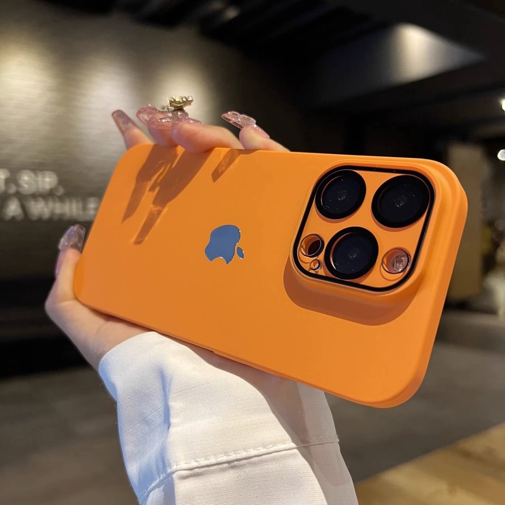 NEW!! exterior protective goggles with With LOGO HD lens film for iPhone 14 13 12 Pro Max phone case iPhone 13Promax Frosted anti fall case