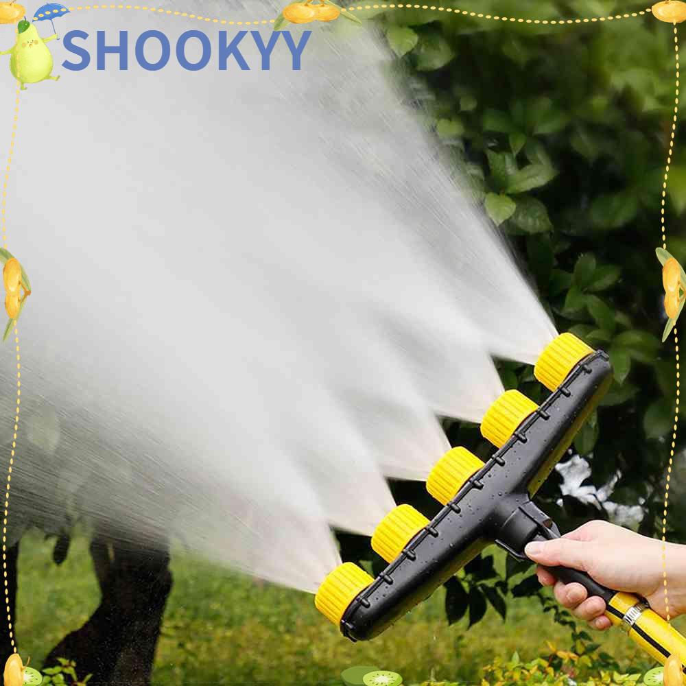 Chookyy Multi-Head Sprinkler Perlengkapan Berkebun Atomizer Nozzle Pertanian Irigasi Penyiraman Spray