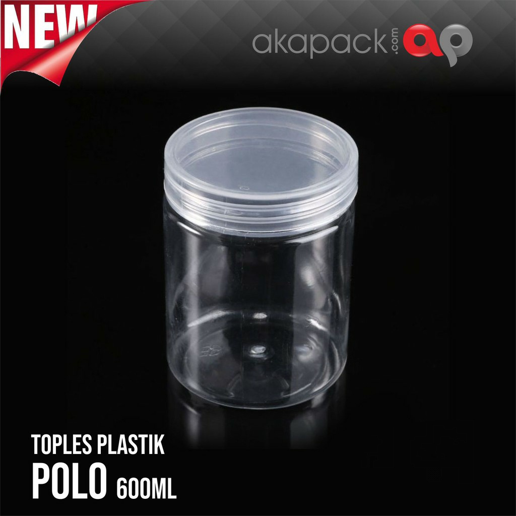 Toples Silinder 600ml | Toples Tabung Kue Kering