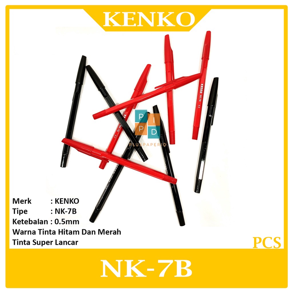 

KENKO - Pulpen Oil Gel NK-7B Ukuran 0.5mm - Pcs