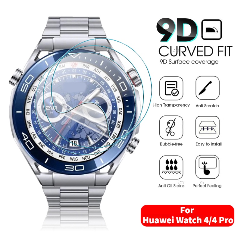 Baru Smartwatch Film Tahan Lama Anti-fingerprint Hydrogel Film HD Transparan Film Koagulasi Air Lembut TPU Menonton Film Pelindung Layar Untuk Huawei Menonton4 /4 Pro