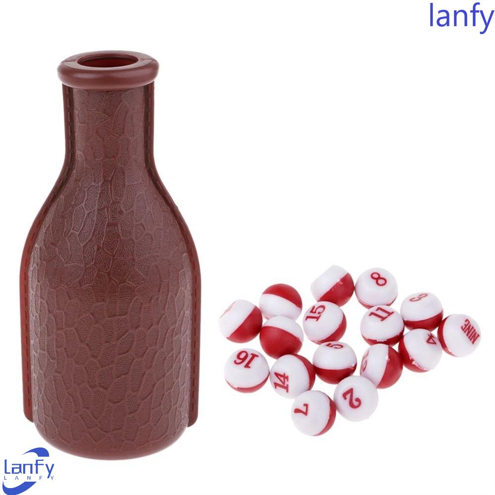 Lanfy Billiard Kelly Pool Billiard Accessories Brown 16butir Billiard Kelly Box Untuk Hiburan