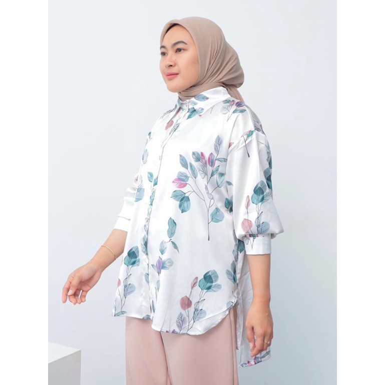 Kemeja  Silk Leaf Oversize 2301.02.078