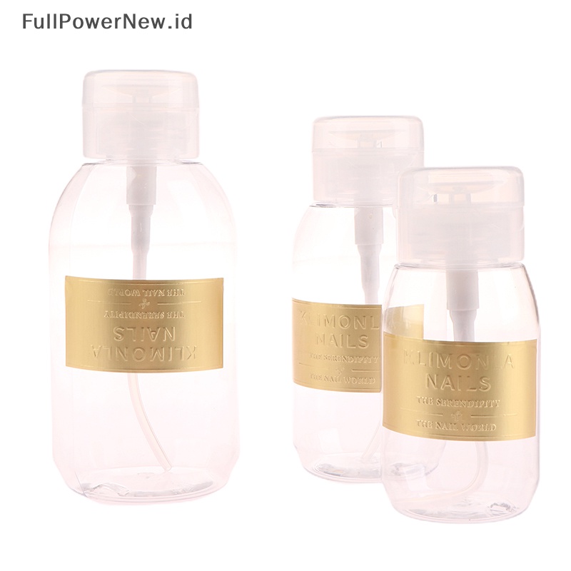 Power Dispenser Pompa Plastik Nail Art Kosong Varnish Remover Press Botol Poles ID