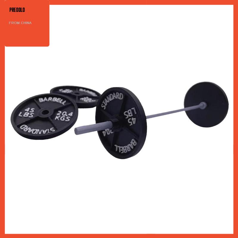 [Predolo] Ornamen Barbel Mini Ornamen Fitness Dekorasi Meja Kantor Untuk Tabletop Indoor