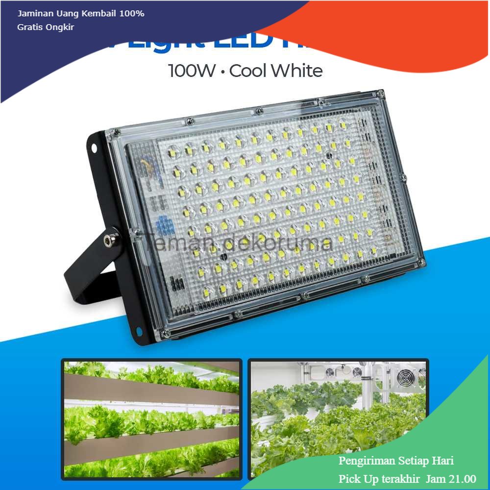 TD - LMP PARKSON Lampu LED Floodlight Hidroponik 100W Cool White 2 PCS - PR65