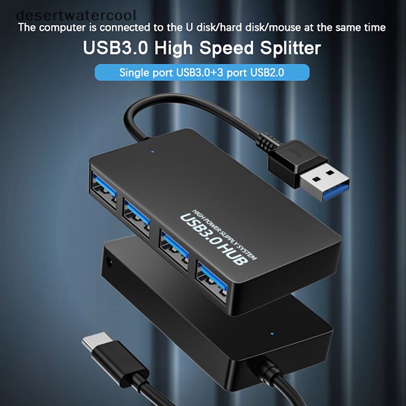 Deid USB HUB USB 3.0 4port Tipe C HUB Adapter Konvertor Kabel Data Kecepatan Tinggi Martijn